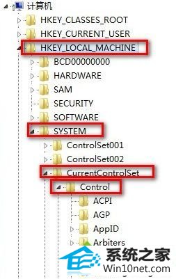 依次展开注册表 win10系统笔记本开机提示“checking file system on c”的图文步骤