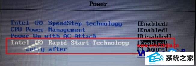 win8ϵͳʾδintel Rapid start Technologyν